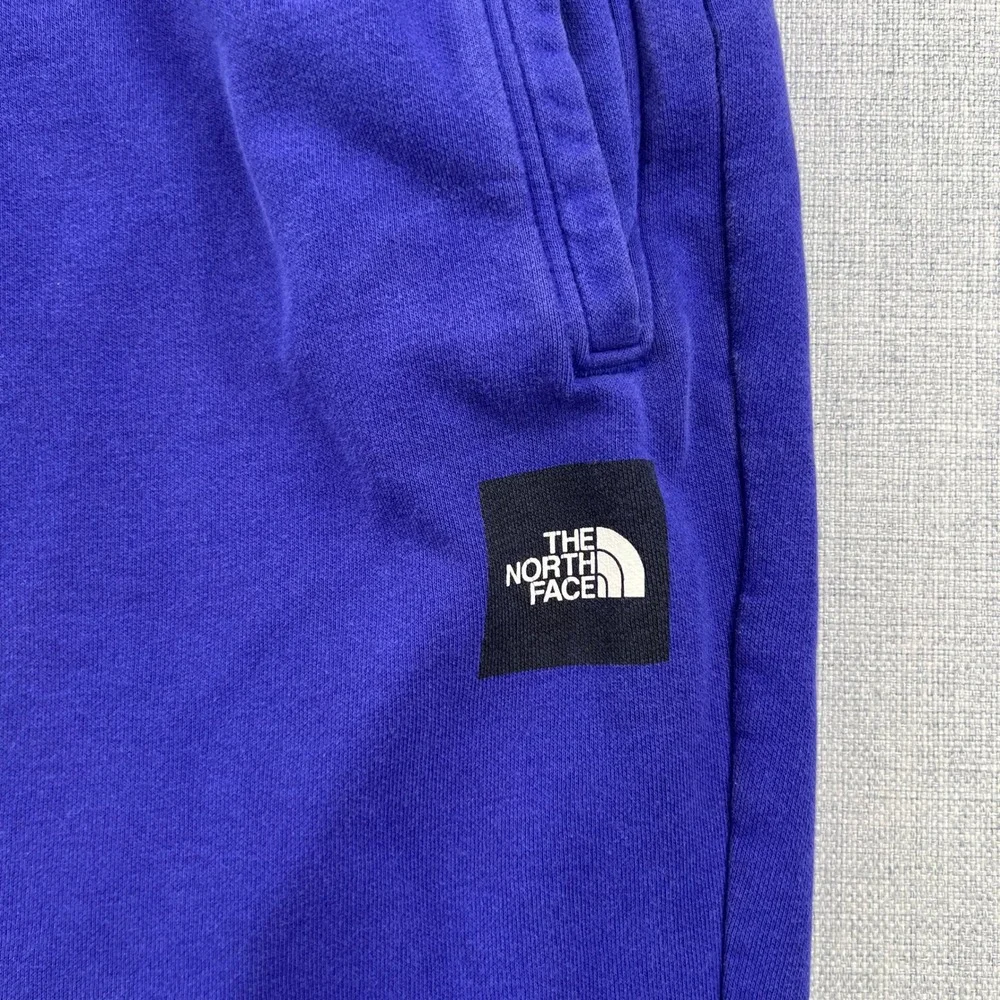 The North Face Box NSE Jogger Sweatpants Men XL Blue Logo Fleece Activewear Gorp